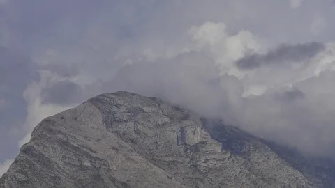 Mountain peak timelapse Stock Footage 94423239