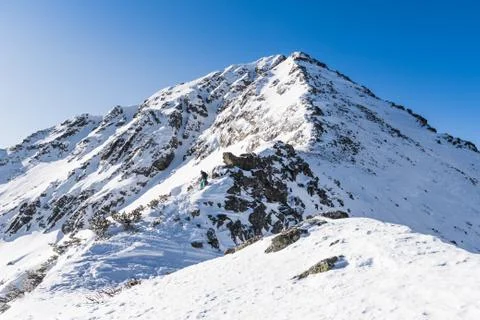 Mountain peak in winter Photos