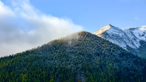 Mountain peak, Yading national level reserve, Daocheng, Sichuan Province, Chi Stock Footage 77718012