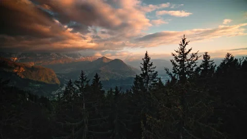 Mountain peaks and tops surrounded by the glacier Video stock 160767413