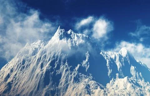 Mountain peaks Illustrazione stock