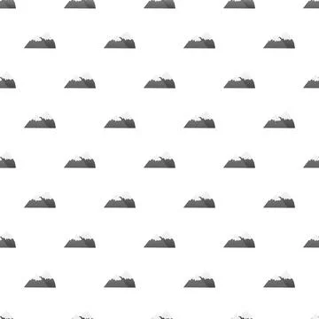 Mountain peaks pattern illustrating nature landscape background Stock Illustration