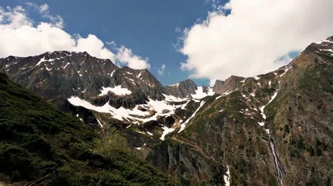 Mountain Peaks Timelapse Stock Footage 21778570