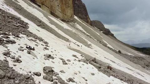 Mountain peaks at Tre Cime di Lavaredo Stock Footage 133859129