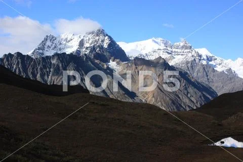 Mountain Peaks, Wrangell St. Elias National Park Stock Photos