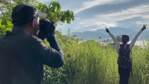 Mountain Photoshoot Video stock 196644173