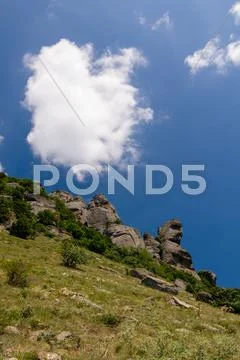 Mountain plateau, crimea, ukraine Stock Photos