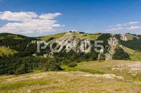 Mountain plateau, crimea, ukraine Stock Photos
