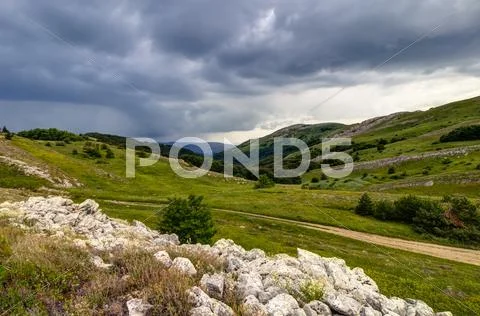 Mountain plateau, crimea, ukraine Stock Photos
