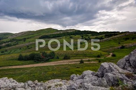 Mountain plateau, crimea, ukraine Stock Photos