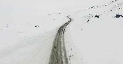 Mountain plateau Snow 17 Stock Footage 82118079