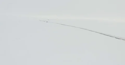 Mountain plateau Snow 18 Stock Footage 82118080