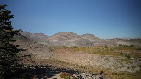Mountain Plateau under Clear Sky Stock Footage 318633197