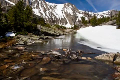 Mountain pond Stock Photos