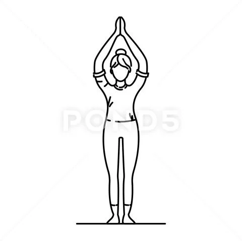 Yoga Tadasana Stock Illustrations – 348 Yoga Tadasana Stock Illustrations,  Vectors & Clipart - Dreamstime