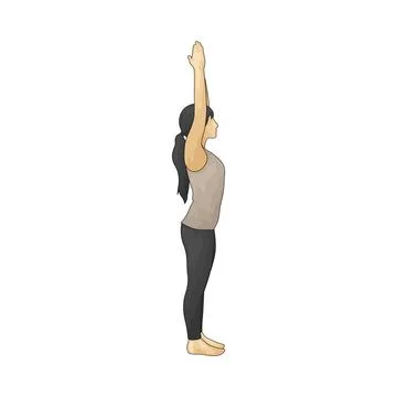 Mountain Pose (Tadasana) illustration Stock Illustration