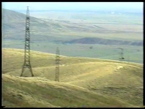 Mountain Powerlines Vídeos de archivo 343697100