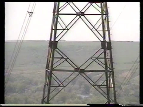 Mountain Powerlines Stock Footage 343697334