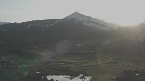 Mountain Pullback Wide Angle Big Sky Stockbeeldmateriaal 248725551