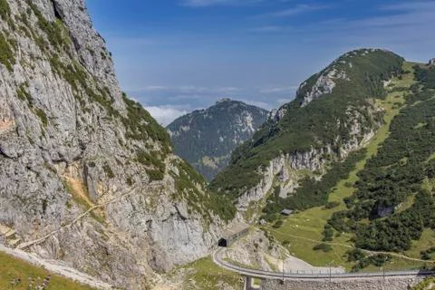 Mountain railway Stock Photos