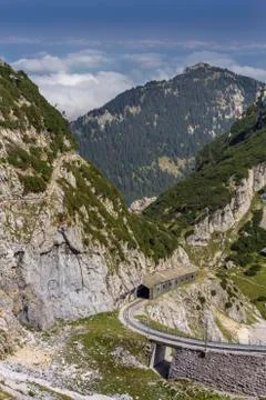 Mountain railway Stock Photos