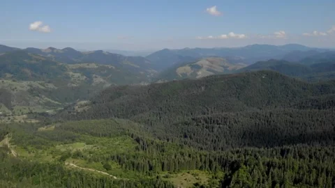 Mountain range aerial view. Stock Footage 306647745