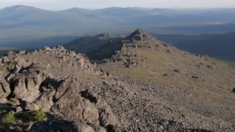Mountain range against the backdrop of mountains Stock Footage 223481303