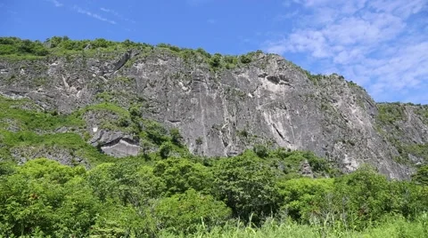 Mountain range against the blue sky Stock Footage 52878551