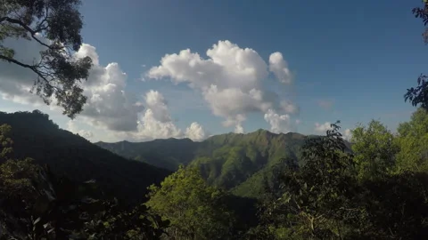 Mountain Range and moving cloud Stock Footage 283014400