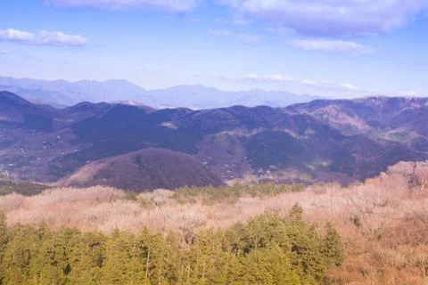 Mountain range and sky Stock Photos