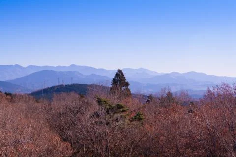 Mountain range and sky Stock Photos