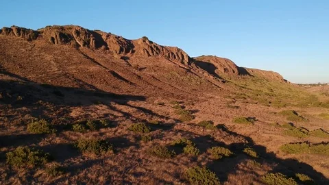 Mountain Range And Valley moving towards Aerial Video stock 82469259
