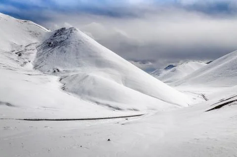 Mountain range background Stock Photos