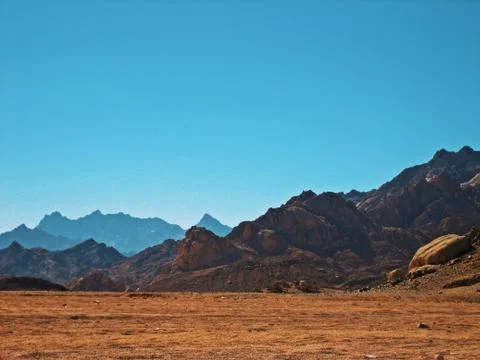 Mountain Range in Cairo Foto stock