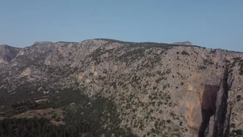 Mountain Range with Clear Blue Sky Stock Footage 282930181