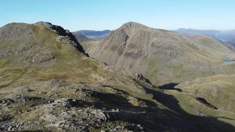 Mountain Range in Cumbria, UK Stock Footage 292131932