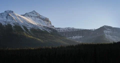 Mountain Range At Dawn Stock Photos