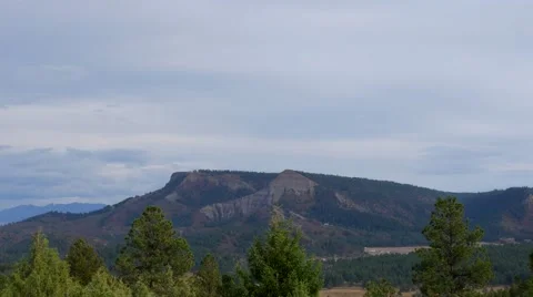 Mountain range in distance, 4K Stock Footage 56466947
