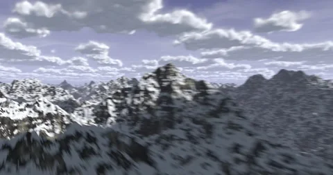 Mountain Range Fly-around (4320p 25fps) Stock Footage 246506853