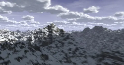 Mountain Range Fly-around (4320p 23.976) Stock Footage 246506861