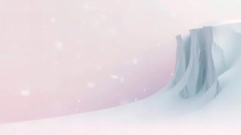 Mountain Range: Geometric Designs in a Snow Scene Video stock 318051047