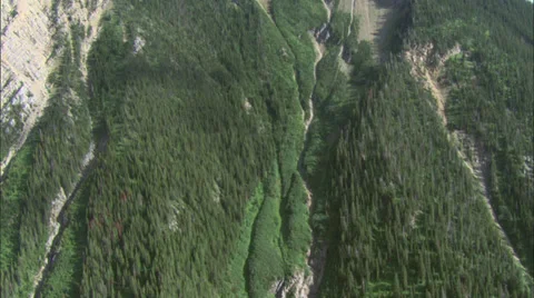 Mountain Range Green Valleys Stock Footage 37415723