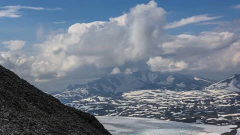 Mountain range of the Hurrungane,4k,timelapse 動画素材 230222317