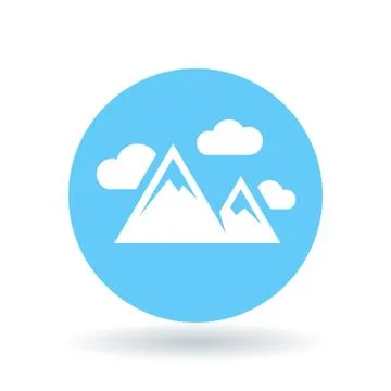 Mountain range icon Stock Illustration