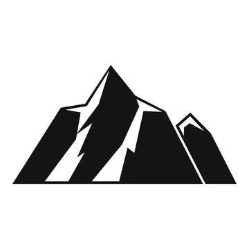 Mountain range logo forming a beautiful landscape Stock Illustration