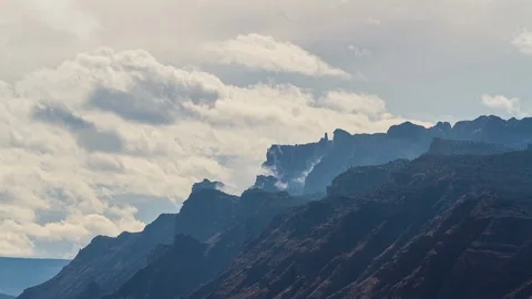 Mountain Range in Moab, Utah Stock Footage 87244548