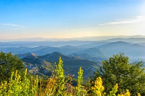 Mountain range of Montenegro Stock Photos