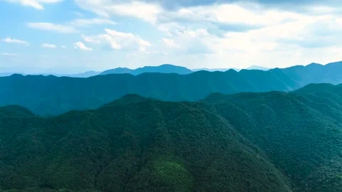 Mountain Range Natural Scenery 4K Aerial Footage Stock Footage 319658437