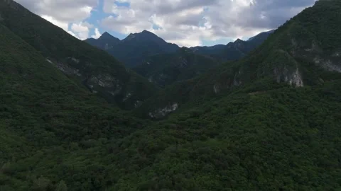 Mountain range in northeastern Mexico with a high relief and a large difference Stock Footage 316370807