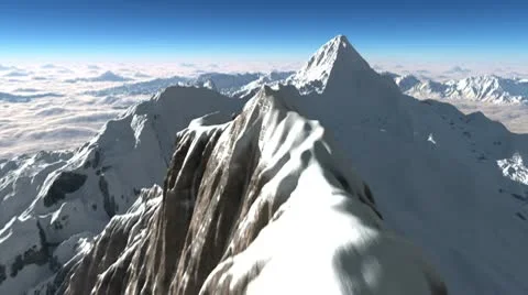 Mountain Range Pullback 001a (1080p 29.97) Stock Footage 10728719